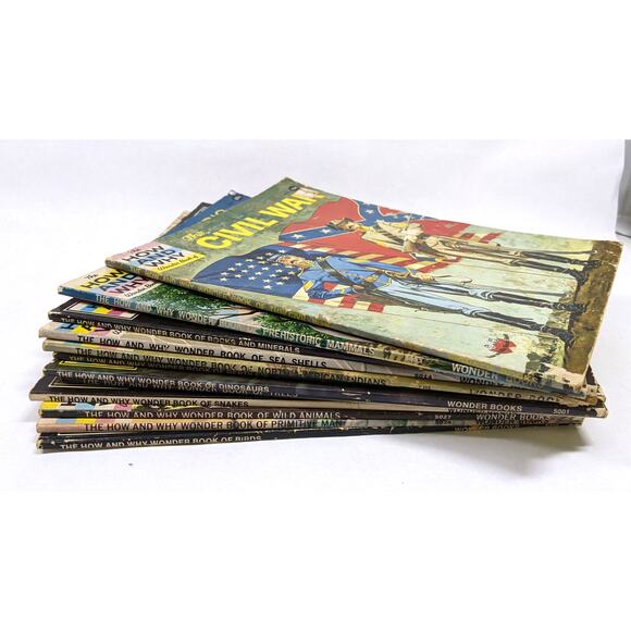 Book Lot 12 Vintage How and Why Wonder Children's Books Classroom Educational - Picture 6 of 6
